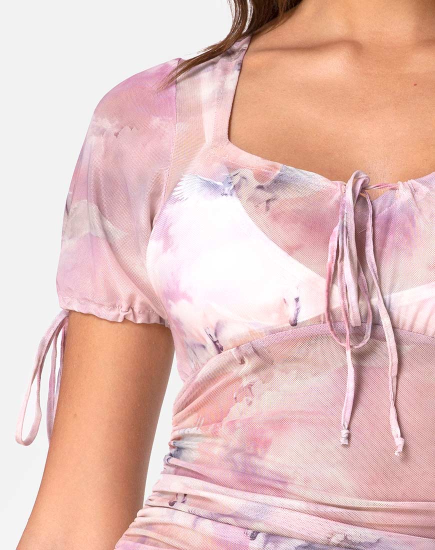 Image of Guenetta Kleid in Pegasus Pink Mesh