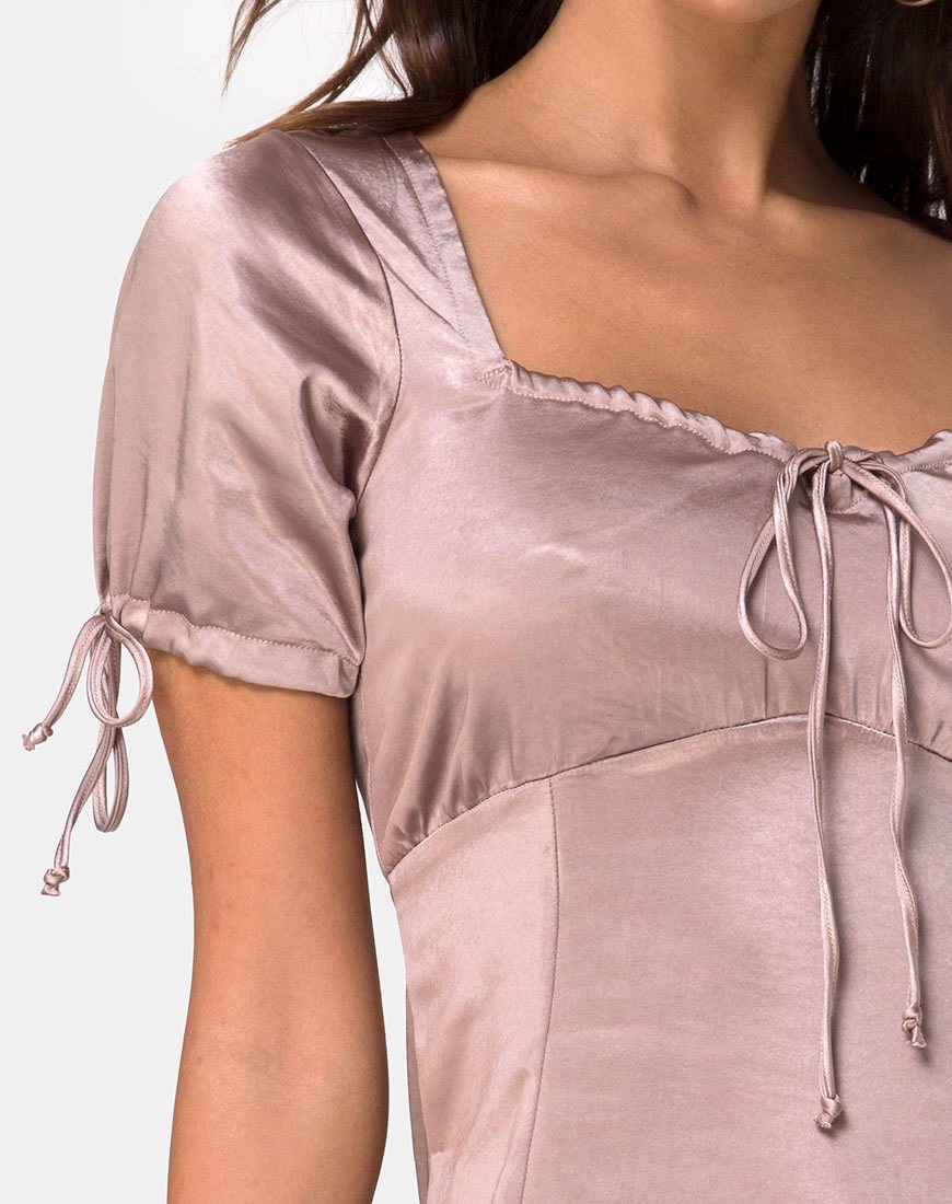 Image von Guenette Kleid in Satin Nerz
