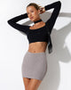 IMAGE OF Guida Mini Rock in Jaquard Rib Tan