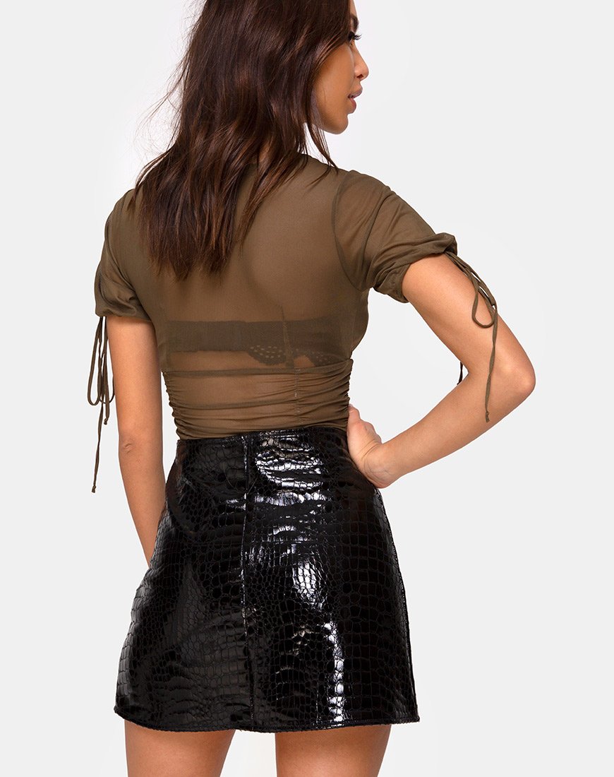 Bild von Guinevre Top in Olive Net