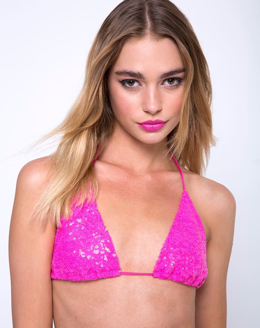Bild von Gwen Bralet aus Mini-Pailletten Paris Pink