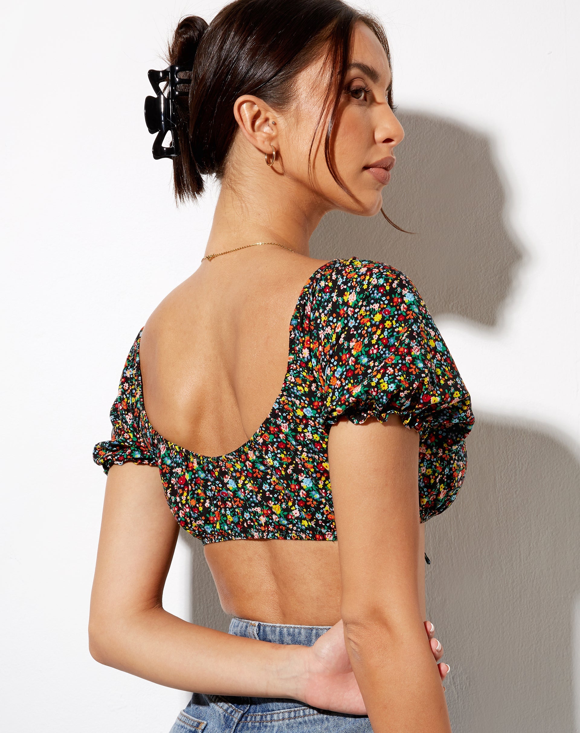 Bild von Haenji Crop Top in Kenny Floral