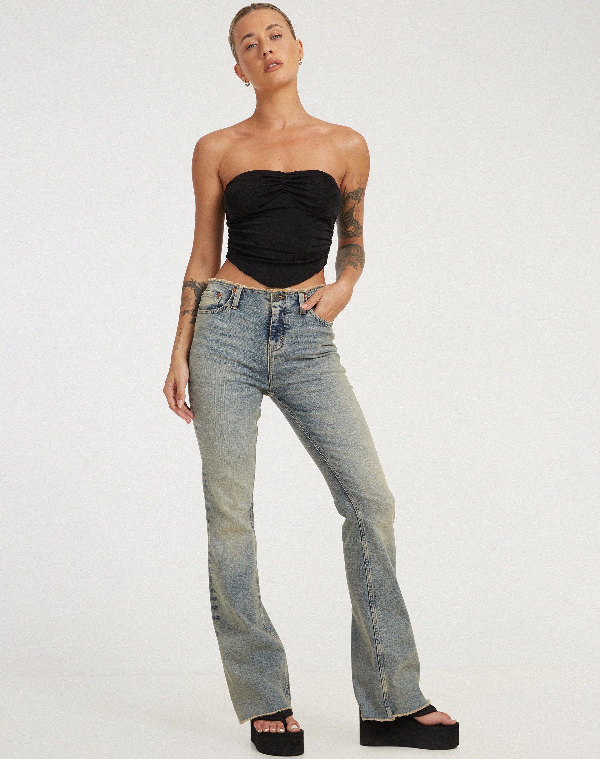 Bild von Hankru Bandeau Top in Schwarz