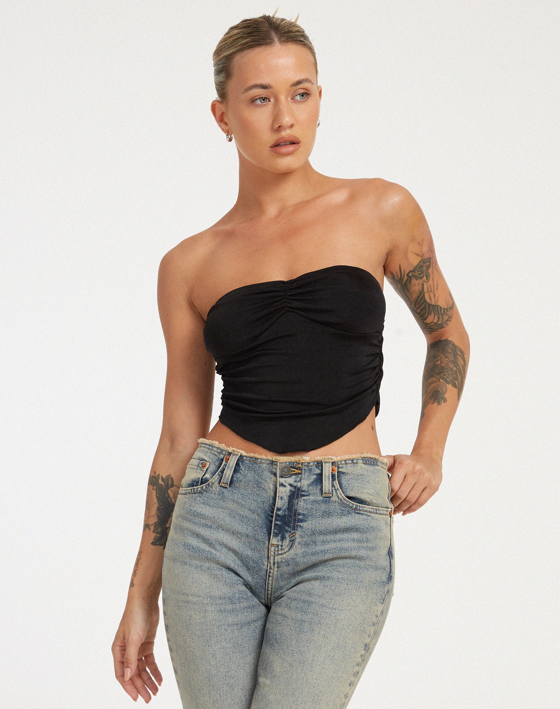 Bild von Hankru Bandeau Top in Schwarz