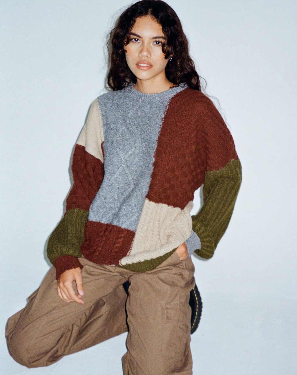 Danar Pullover aus Patchwork