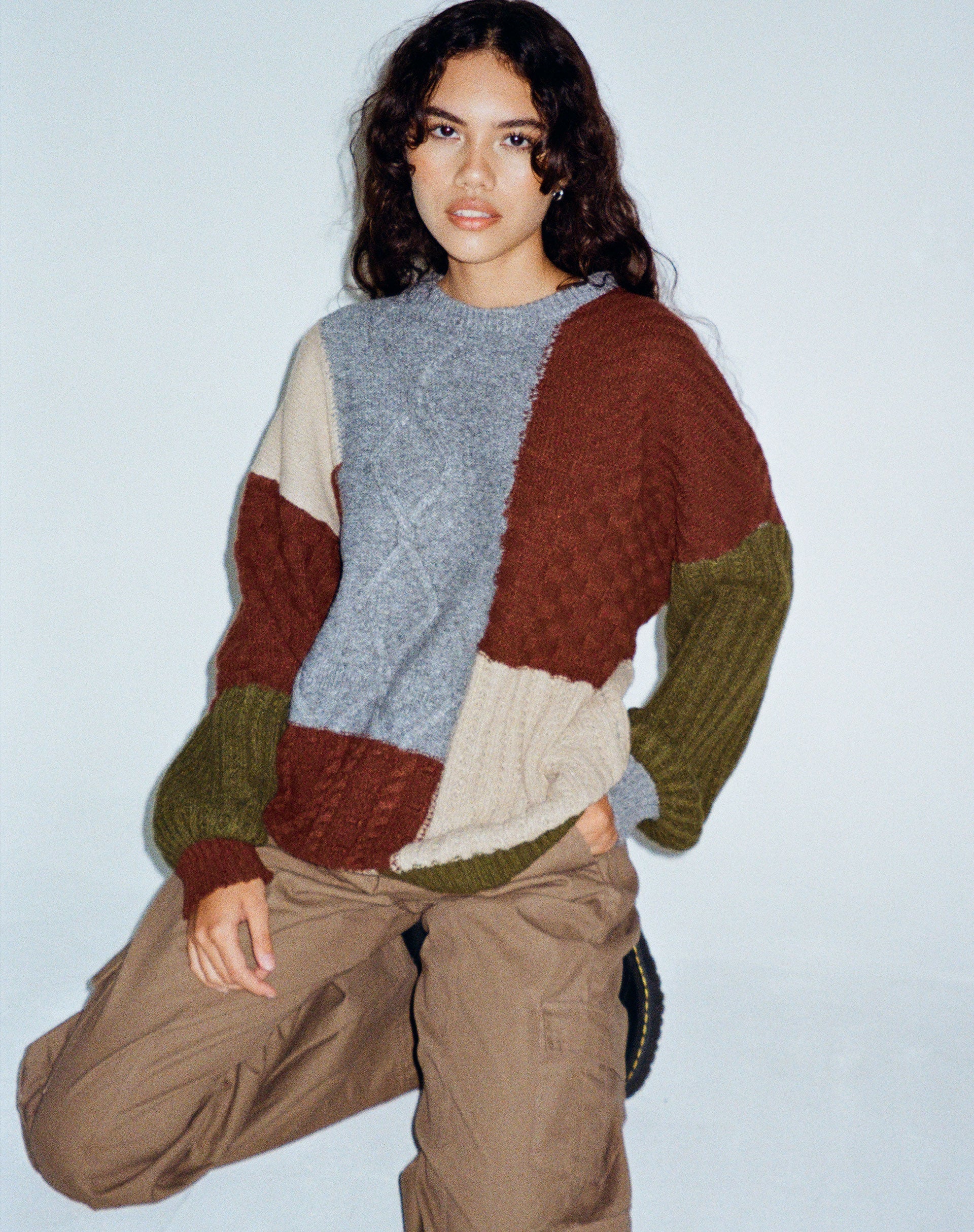 Abbildung des Danar Pullovers in Patchwork