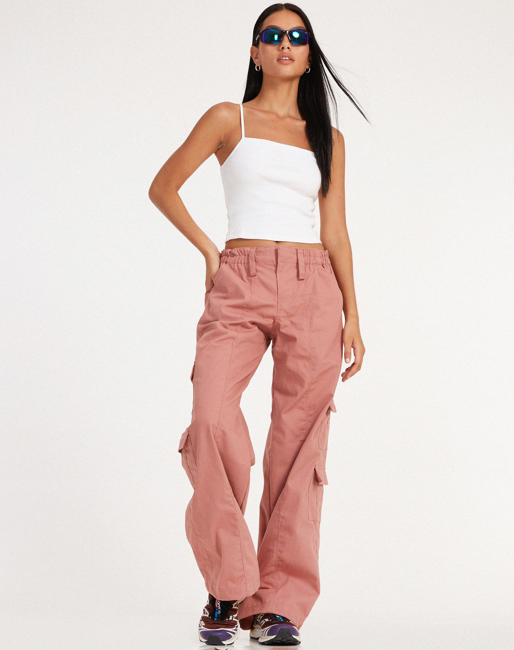 Hansa Cargo-Hose in staubigem Rosa