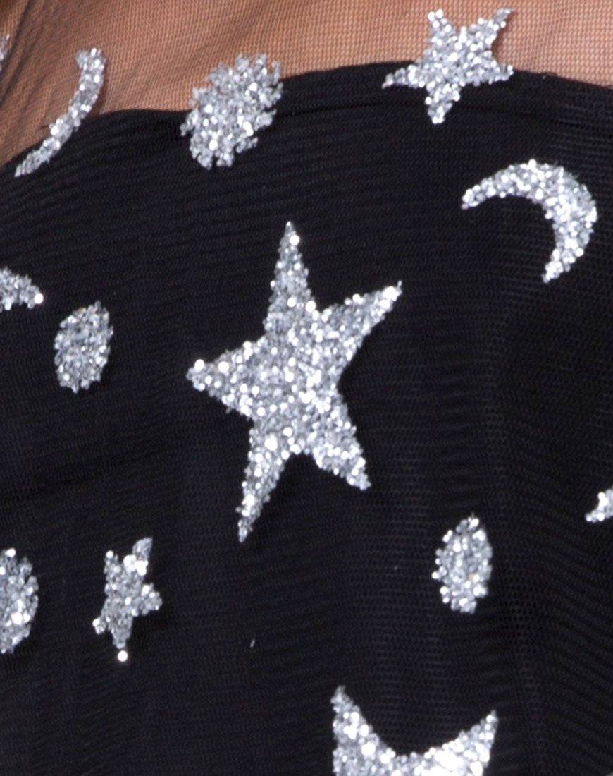 Image of Harlow Kleid aus Glitzernetz Star Child