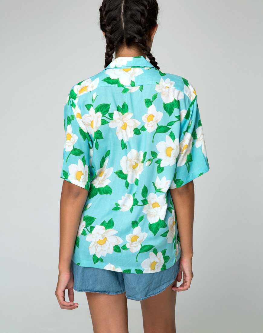 Hawaii-Hemd in Weiß Rose