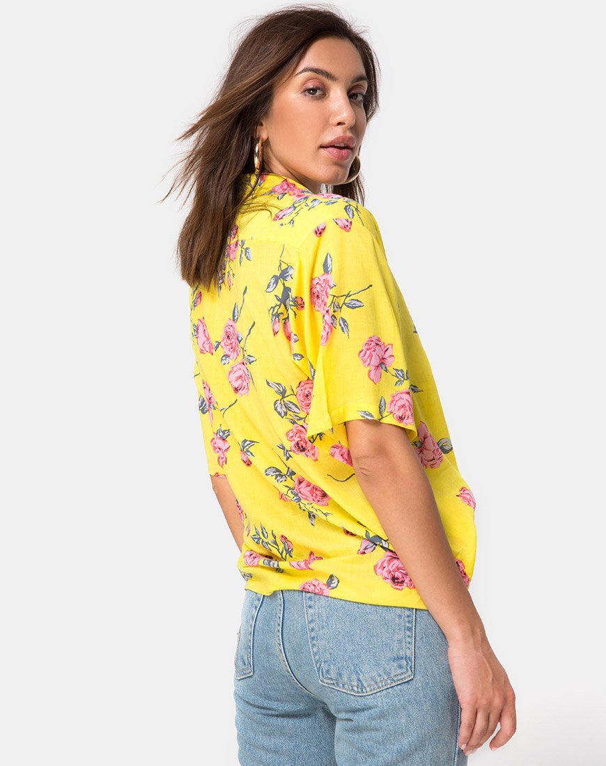 Hawaii-Hemd in Candy Rose Gelb