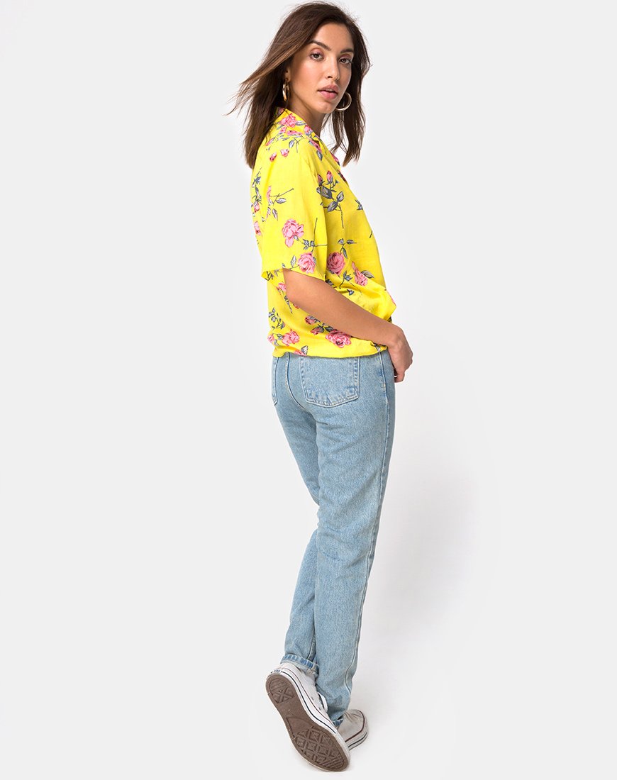 Image of Hawaii-Hemd in Candy Rose Gelb