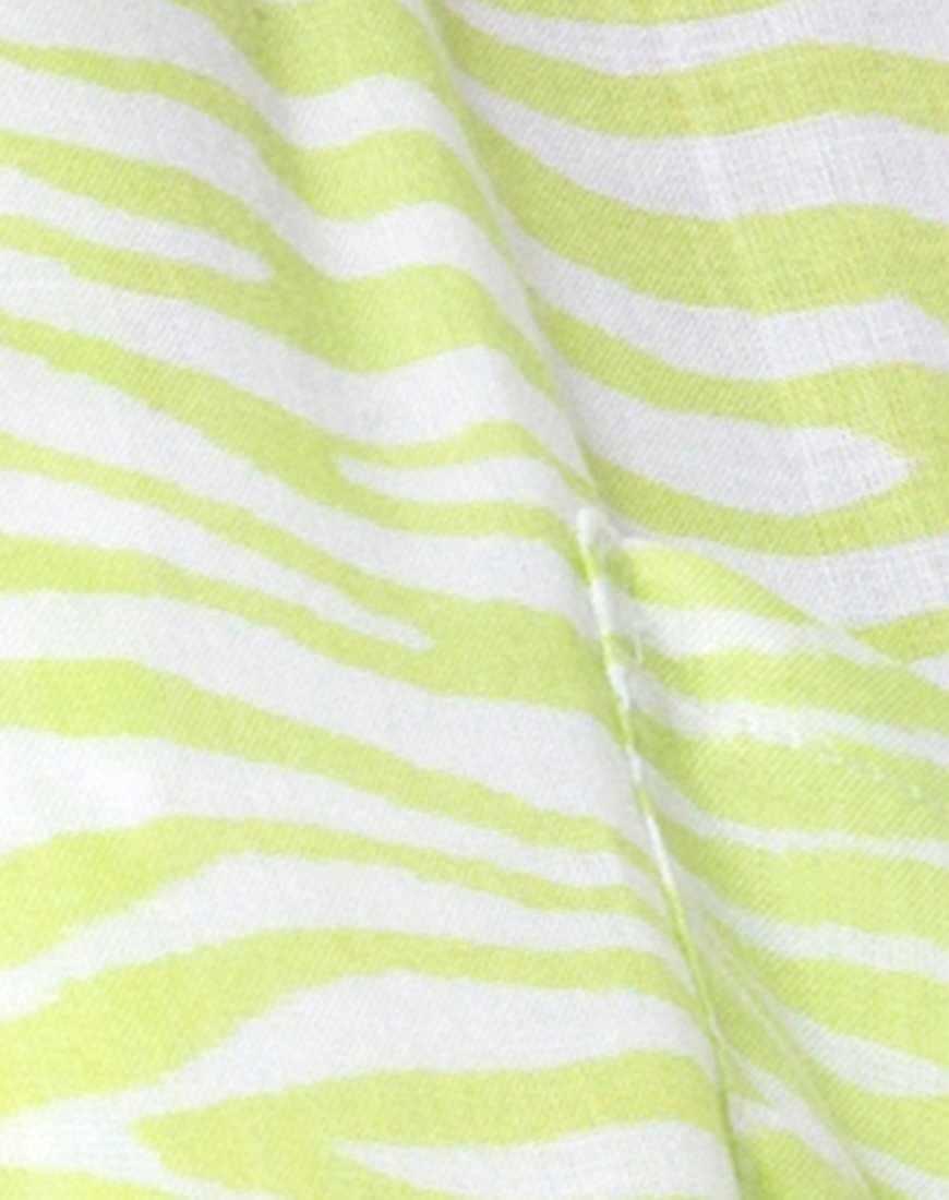 Bild von Mini Broomy Skirt in Classic Zebra Lime