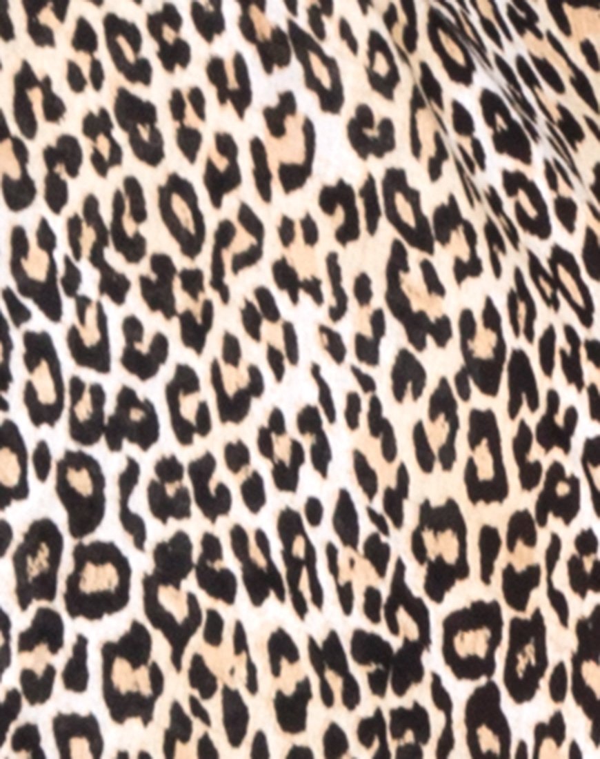Bild von Hawaii-Hemd in Rar Leopard Braun