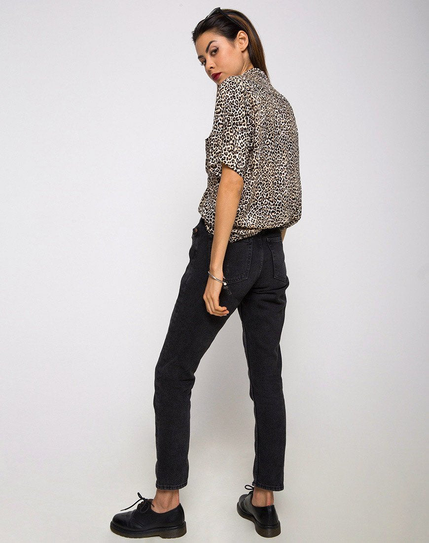 Bild von Hawaii-Hemd in Rar Leopard Braun