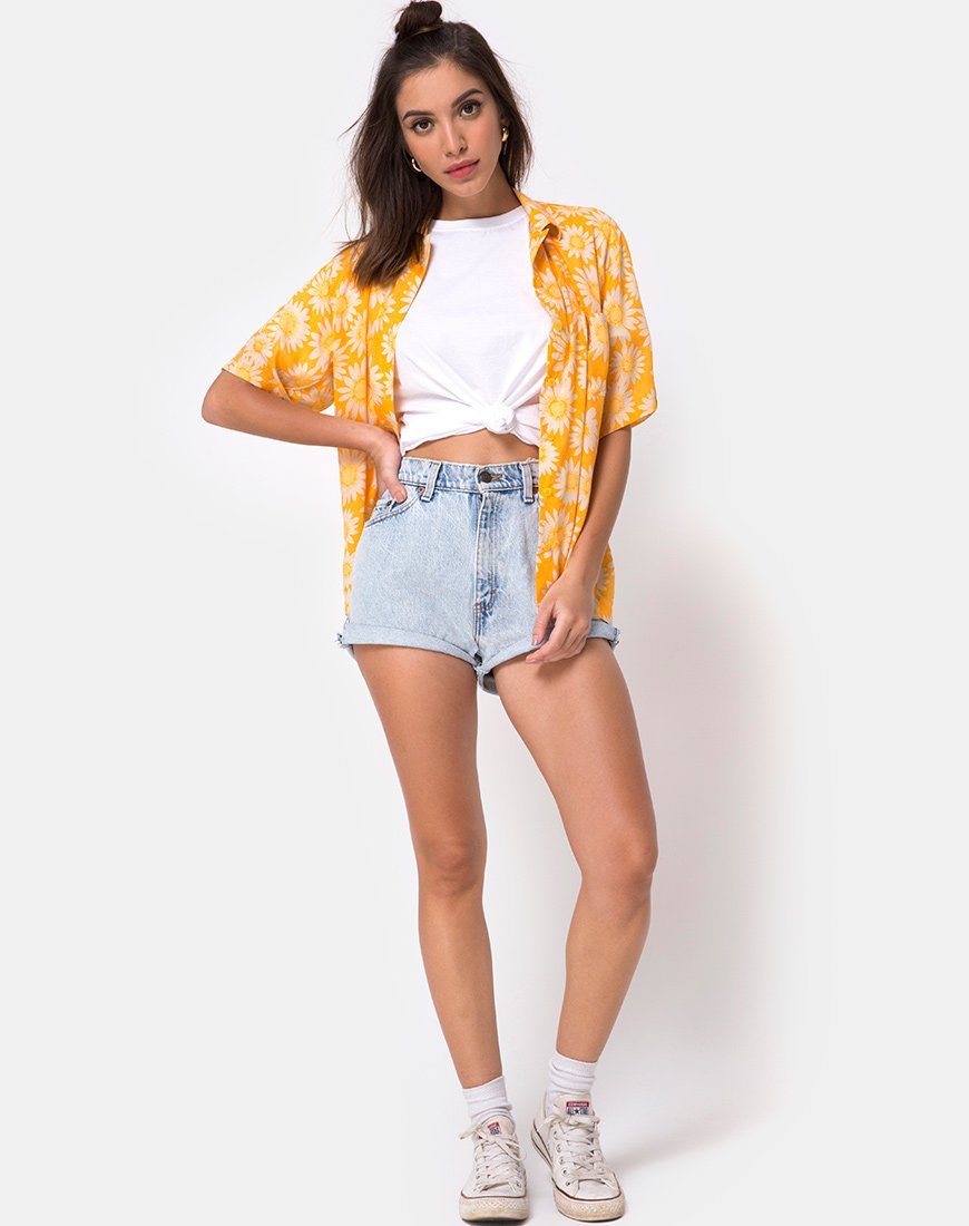 Image of Hawaii-Hemd in Sunkissed Yellow Floral