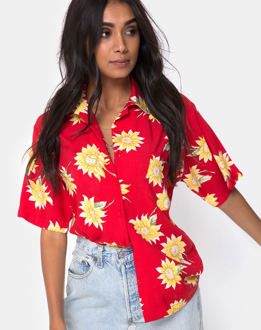 Hawaii-Hemd in Sunny Days Rot