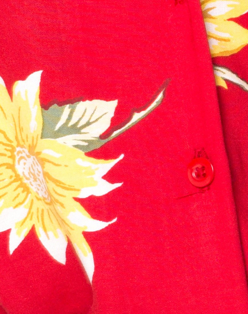 Bild von Hawaii-Hemd in Sunny Days Rot