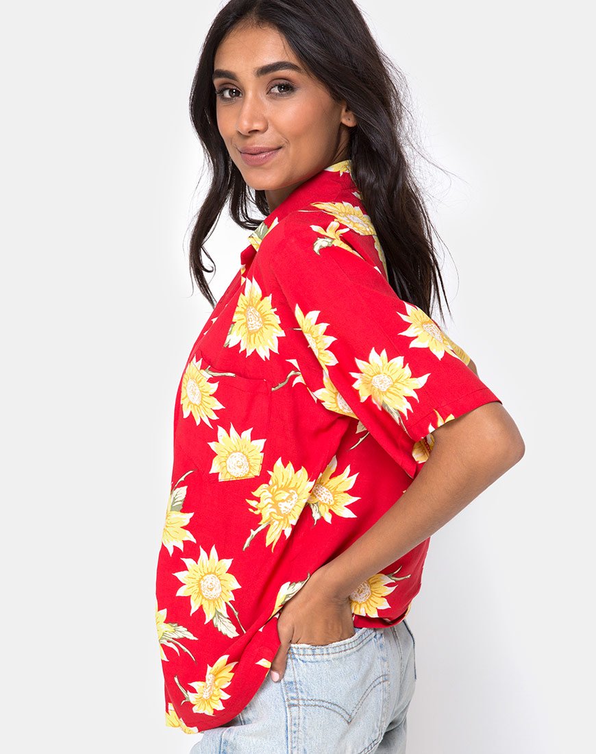 Hawaii-Hemd in Sunny Days Rot