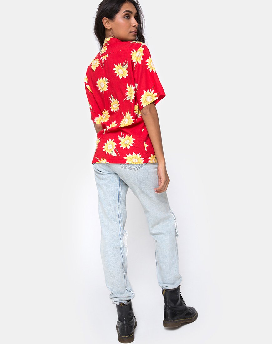 Bild von Hawaii-Hemd in Sunny Days Rot
