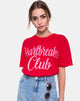 Bild von Oversize Basic Tee in Heartbreaker Club Rot