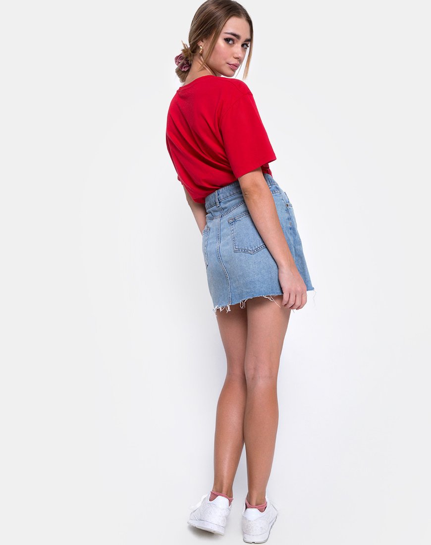 Bild von Oversize Basic Tee in Heartbreaker Club Rot