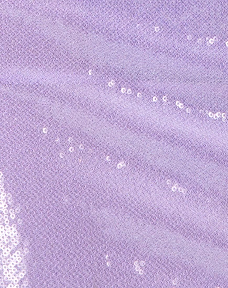 Image of Hedi Kleid aus mattem Mini-Pailletten-Lila