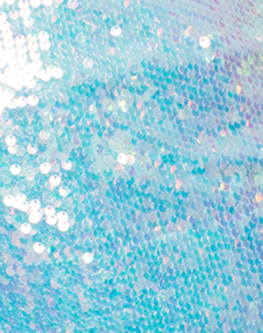 Image of Hedi Kleid aus Fischgrätenpailletten Candy Unicorn