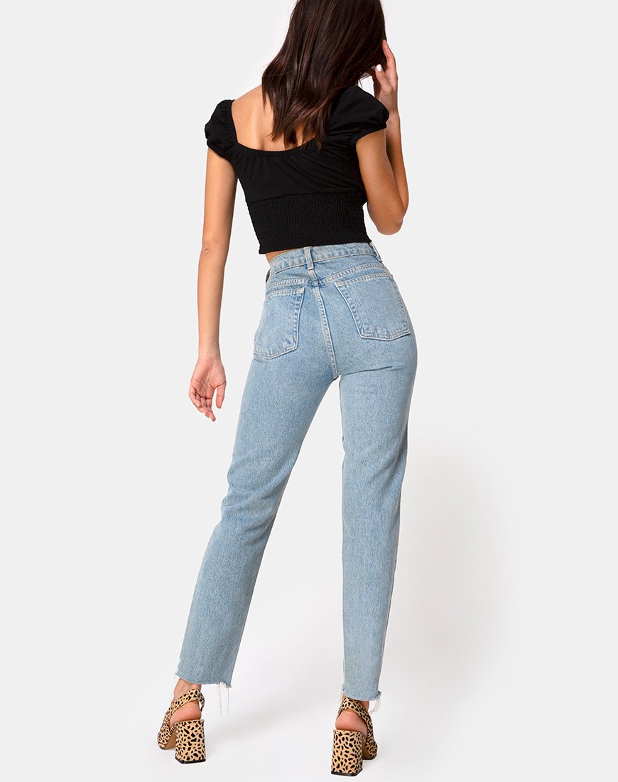 Image von Heina Crop Top in Schwarz