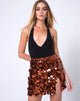 Bild von Helena High Waist Rock in Disc Pailletten Rost