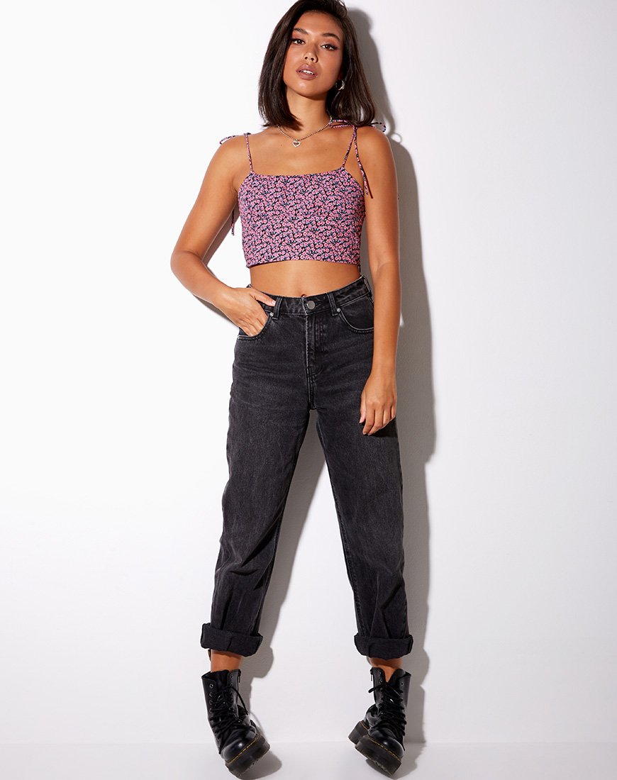 Bild von Hemary Crop Top in Floral Fun Pink