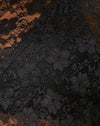 Schwarze Spitze Kleine Blume Schwarz