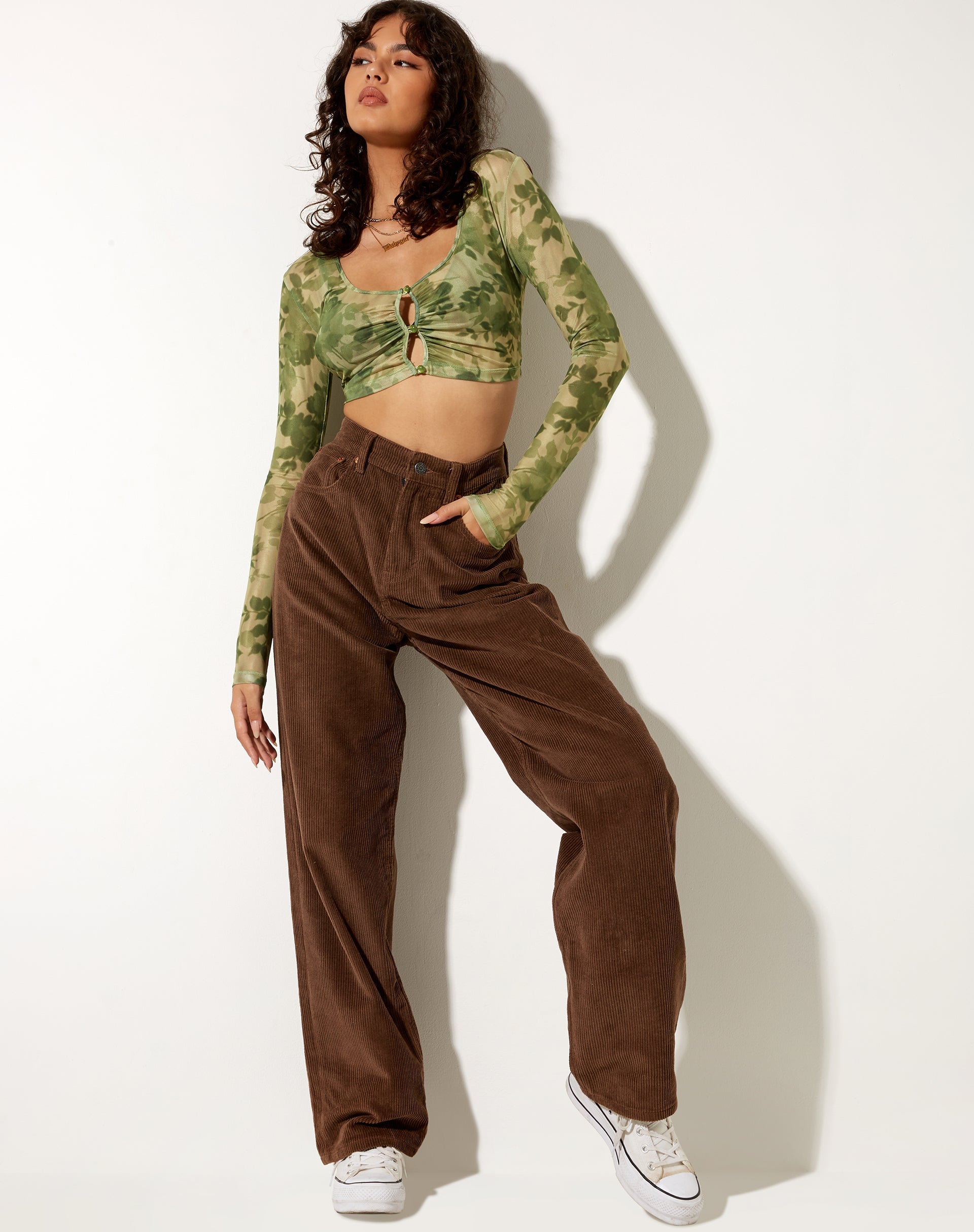 Bild von Henru Cropped Cardi in Blurred Floral