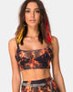 Bild von Bliss Crop Top in Fire Mesh