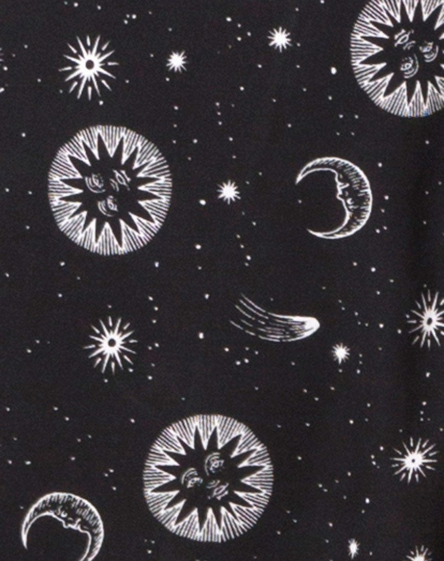 Image of Hime Maxikleid in Small Celestial Black X Princess Polly