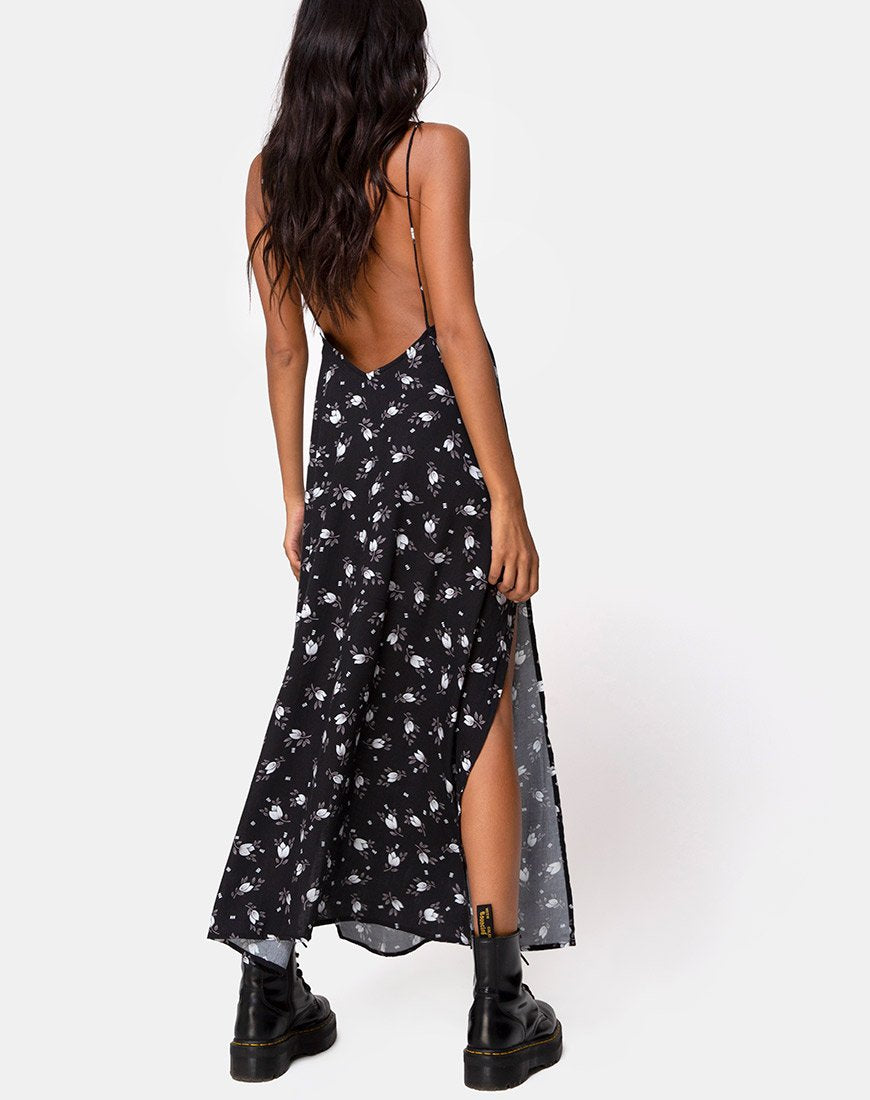 Image of Hime Maxikleid in Dunkler Tulpe