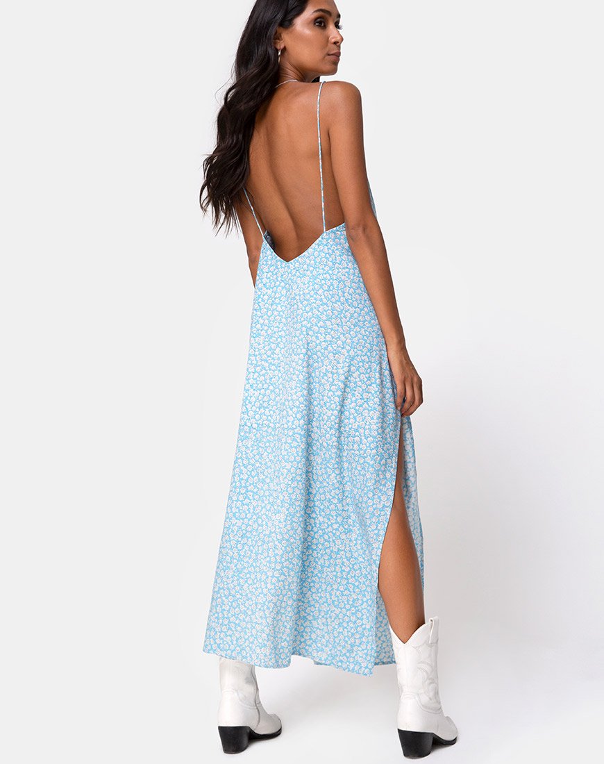 Image von Hime Kleid in Ditsy Rose Blau