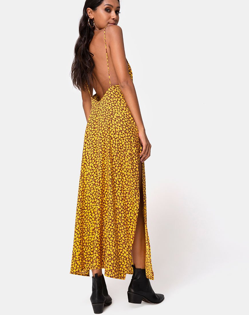 Image of Hime Maxikleid in Ditsy Rose Ringelblume