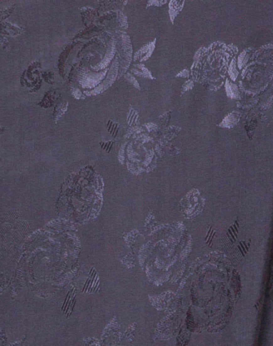 Image of Hime Maxikleid aus Satin Grau Rose