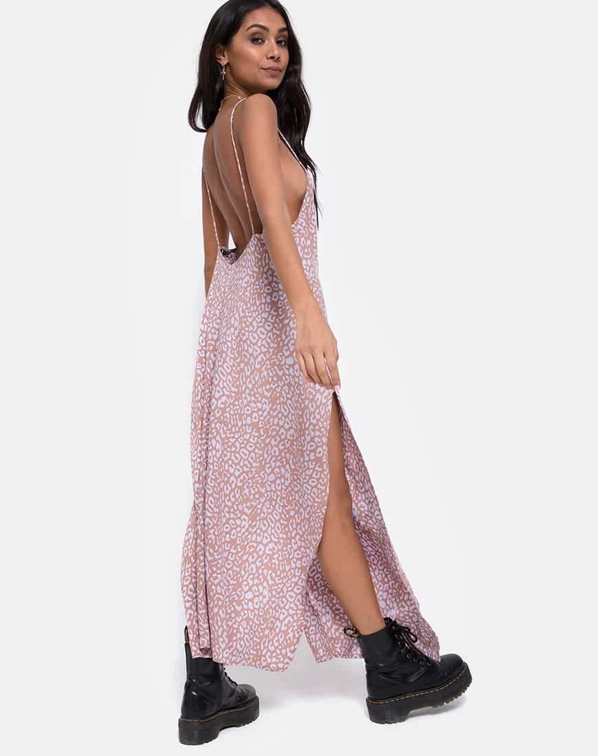 Image of Hime Maxikleid in Leopardenmuster