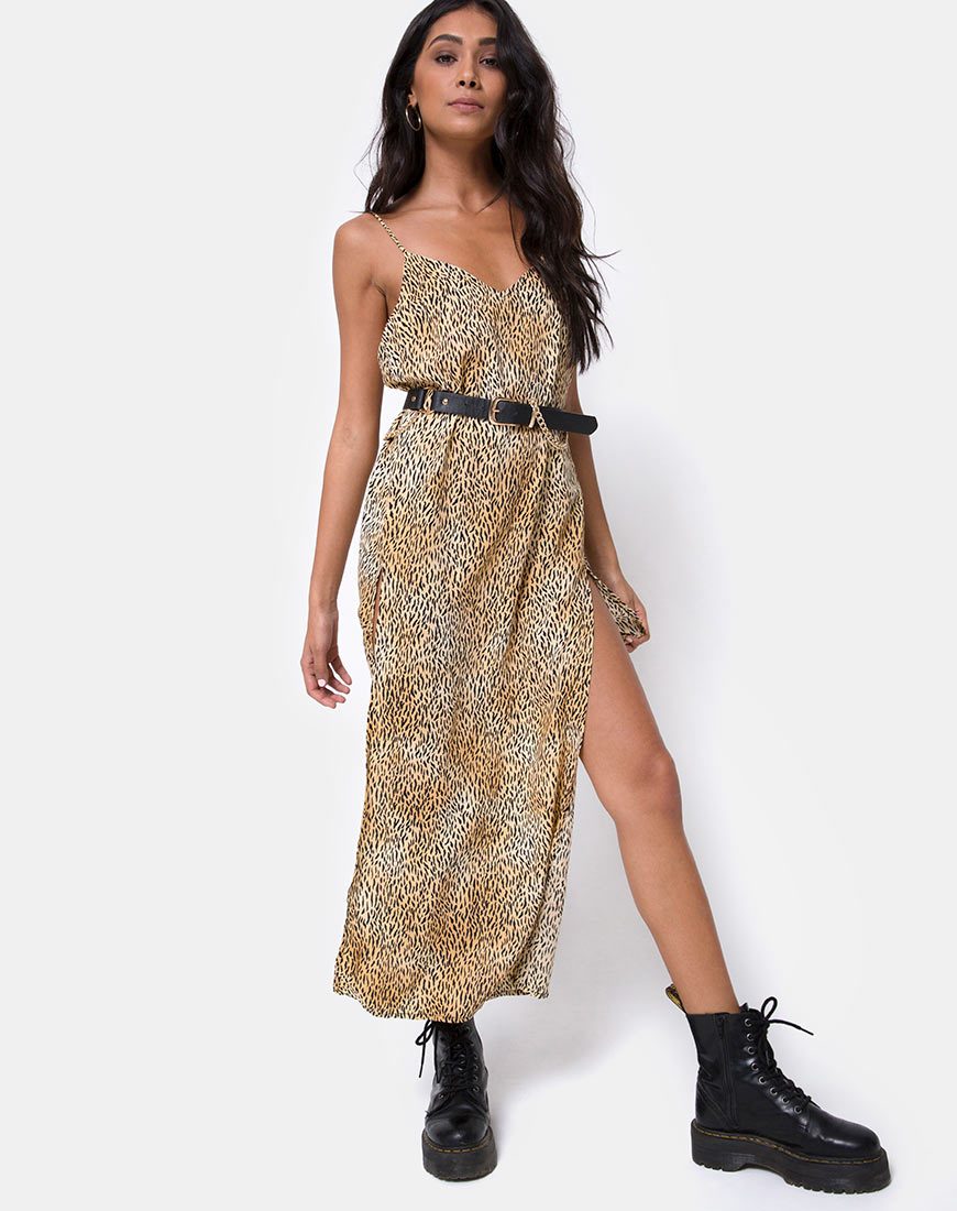 Image of Hime Maxikleid in Mini Tiger Braun