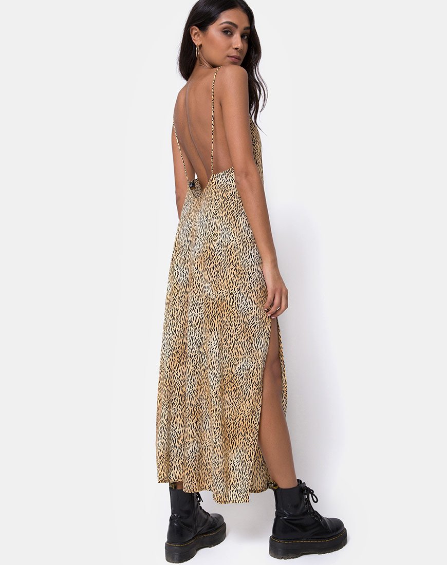 Image of Hime Maxikleid in Mini Tiger Braun