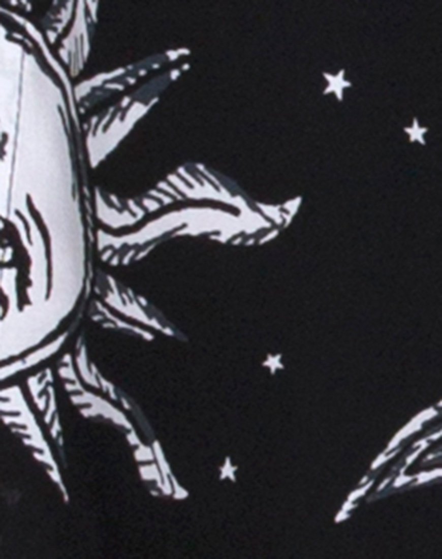 Image of Hime Maxikleid in Übergröße Sonne Mond und Sterne