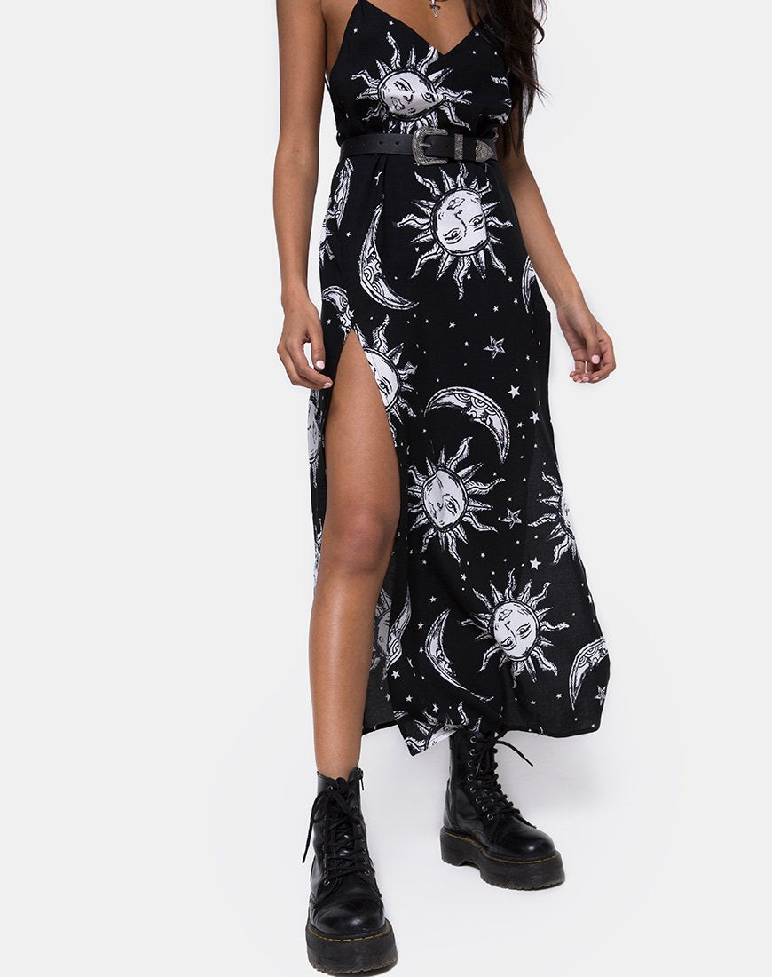Image of Hime Maxikleid in Übergröße Sonne Mond und Sterne