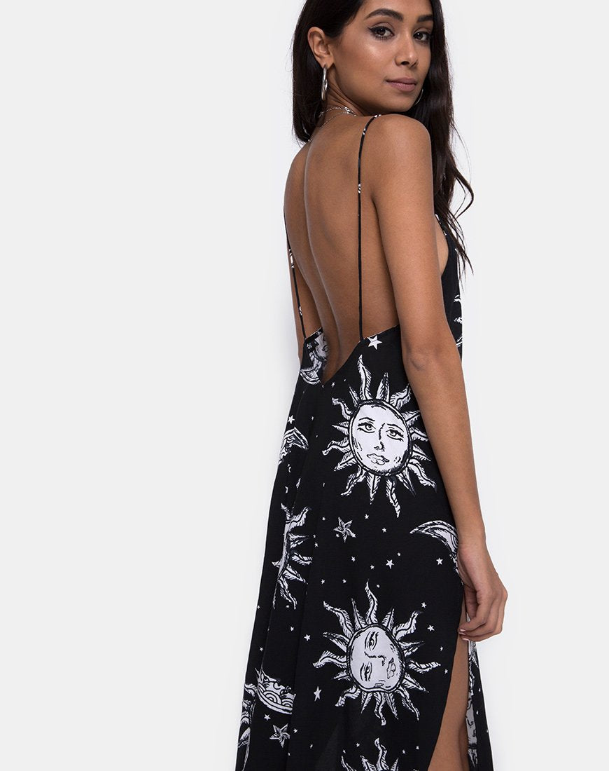 Image of Hime Maxikleid in Übergröße Sonne Mond und Sterne