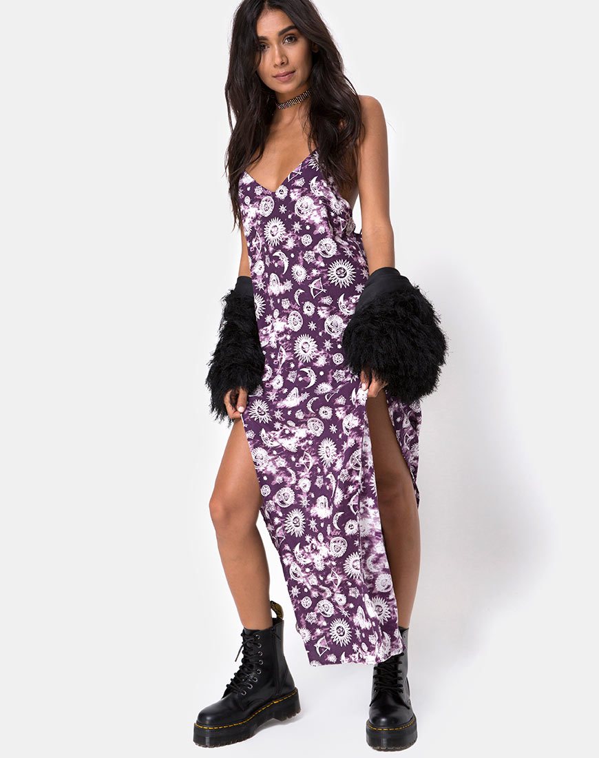 Bild von Hime Maxikleid in Lila Zodiac