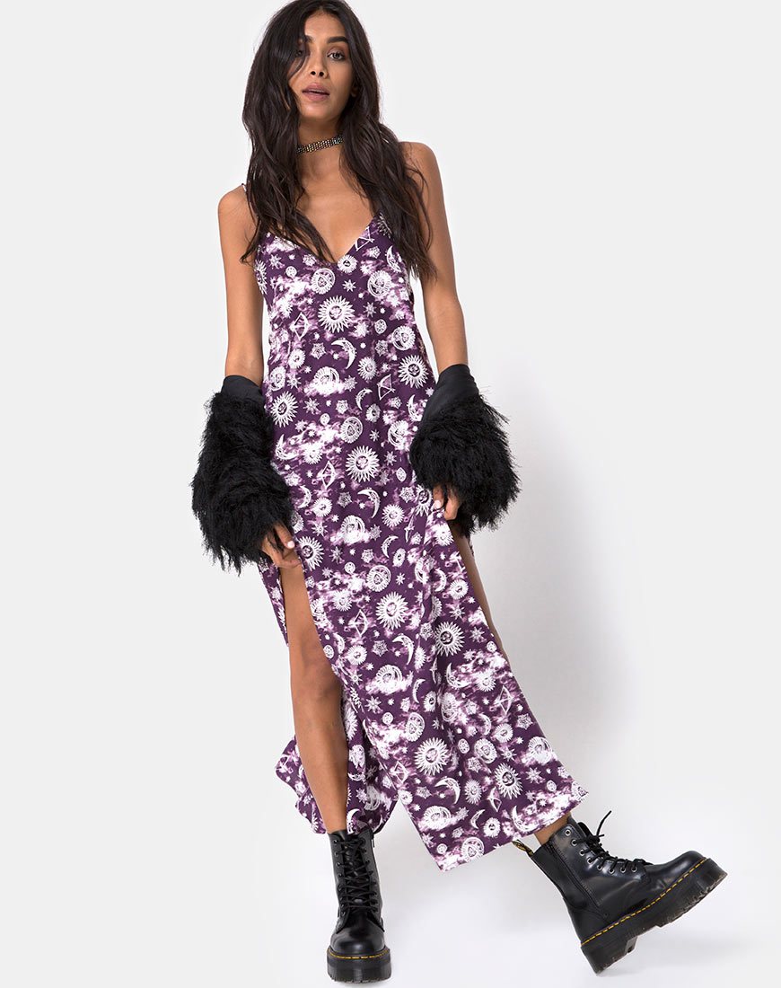 Bild von Hime Maxikleid in Lila Zodiac