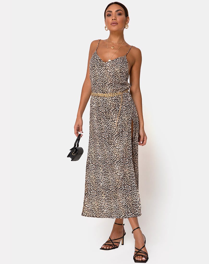 Bild von Hime Maxikleid in Rar Leopard