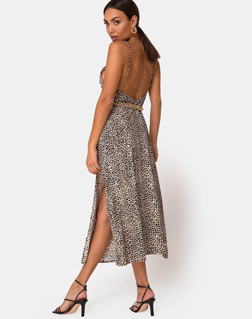 Bild von Hime Maxikleid in Rar Leopard