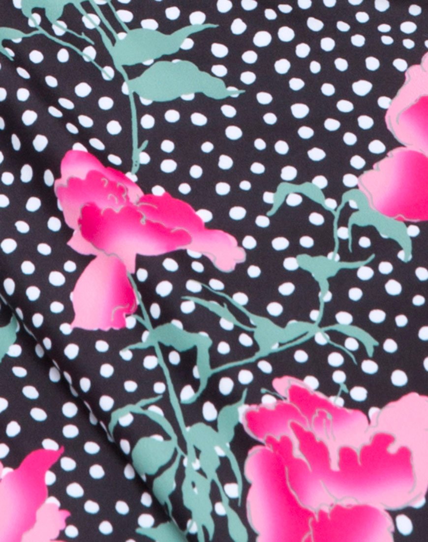 Bild von Hoalo Cutout Badeanzug in Paradise Polka