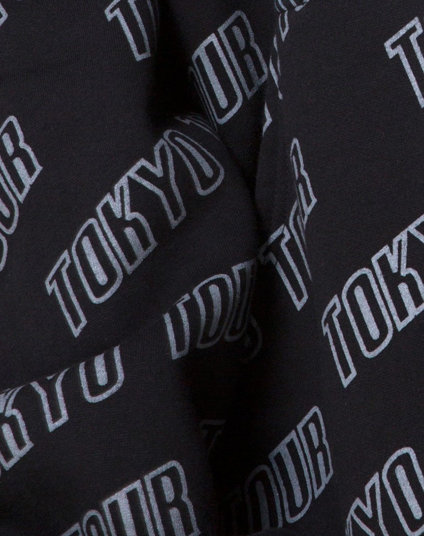 Bild von Hollack Zip Hoody in Tokyo Tour Schwarz